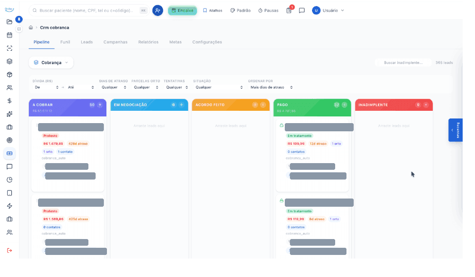 CRM de cobrança